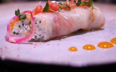 Cannelloni de haddock au chèvre frais et agrumes